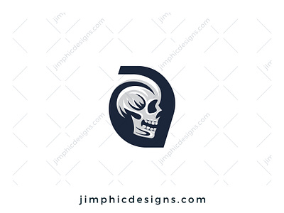 Skull A Logo branding design graphic design letter logo skull vector