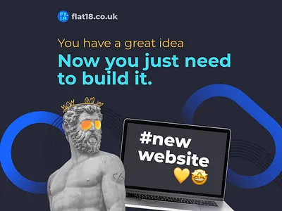 Flat18.co.uk Advert affinity photo branding illustration logo web website