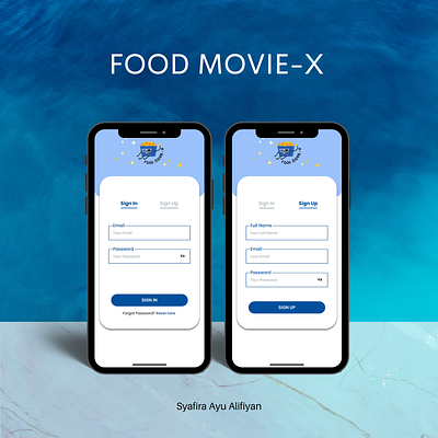 Sign in Sign up Food Movie-X animation graphic design logo motion graphics ui