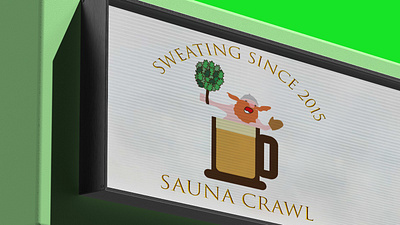 Sauna Crawl Branding branding logo typography