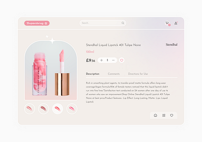 Beauty Shop - E-commerce design flat graphic design ui uiux ux