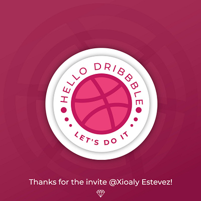 Hello Dribbble! design graphic design hello dribbble vector