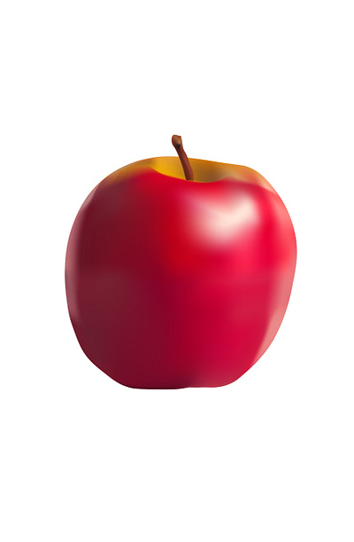 Apple adobe illustartor fruit graphic design illustration mesh tool