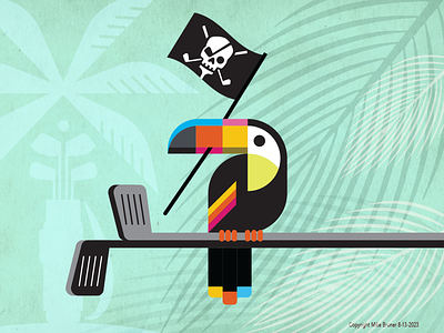 Parrgh Golf-Toucan branding design design wisely golf illustration logo mike bruner parrgh golf toucan tropical
