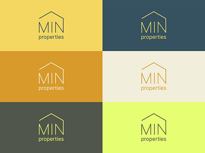 Min Properties Logo branding graphic design logo