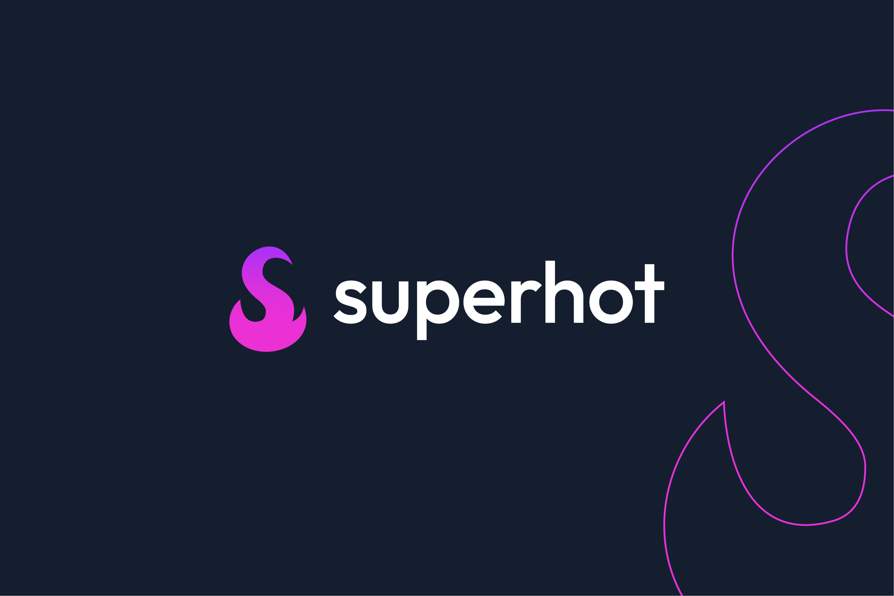 Superhot - Flame Logo #1 abstract fire fire logo flame flame logo futuristic hot hot logo letter letters logo logo design modern neon