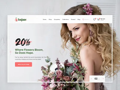 Multi-Purpose Responsive & WooCommerce WordPress Theme app branding clean design ecommerce flat flower shop illustration interface ios landing logo minimal product store typography ui ux web woocommerce