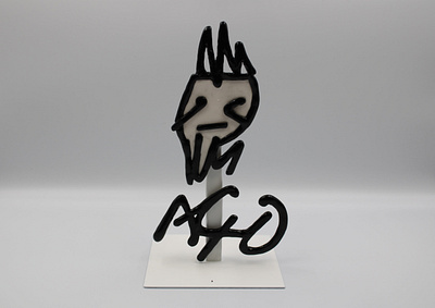 Logo "Aço" figure logo polymer clay