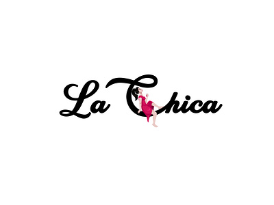 La Chica Logo la chica logo logo logo design logo designer women and font logo women logo