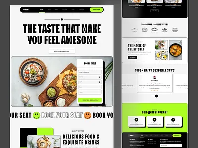 Restaurant Website Landing Pages 20023 agency business book landing page landing pages restaurant trendy design website