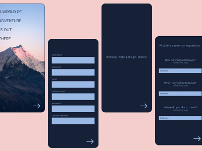 Daily UI 023 - Onboarding 023 app branding dailyui dailyui23 design figma graphic design illustration onboarding travel ui