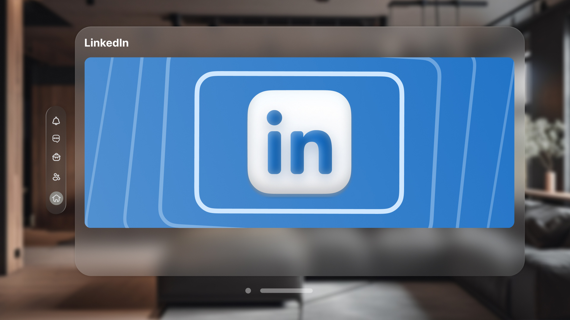 LinkedIn for VisionOS app redesign design linkedin spatial ui ui vision os vision pro