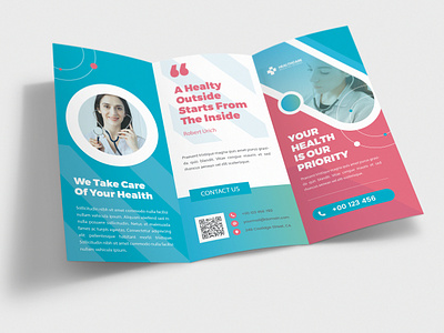 Medical Tri Fold Brochure Design print