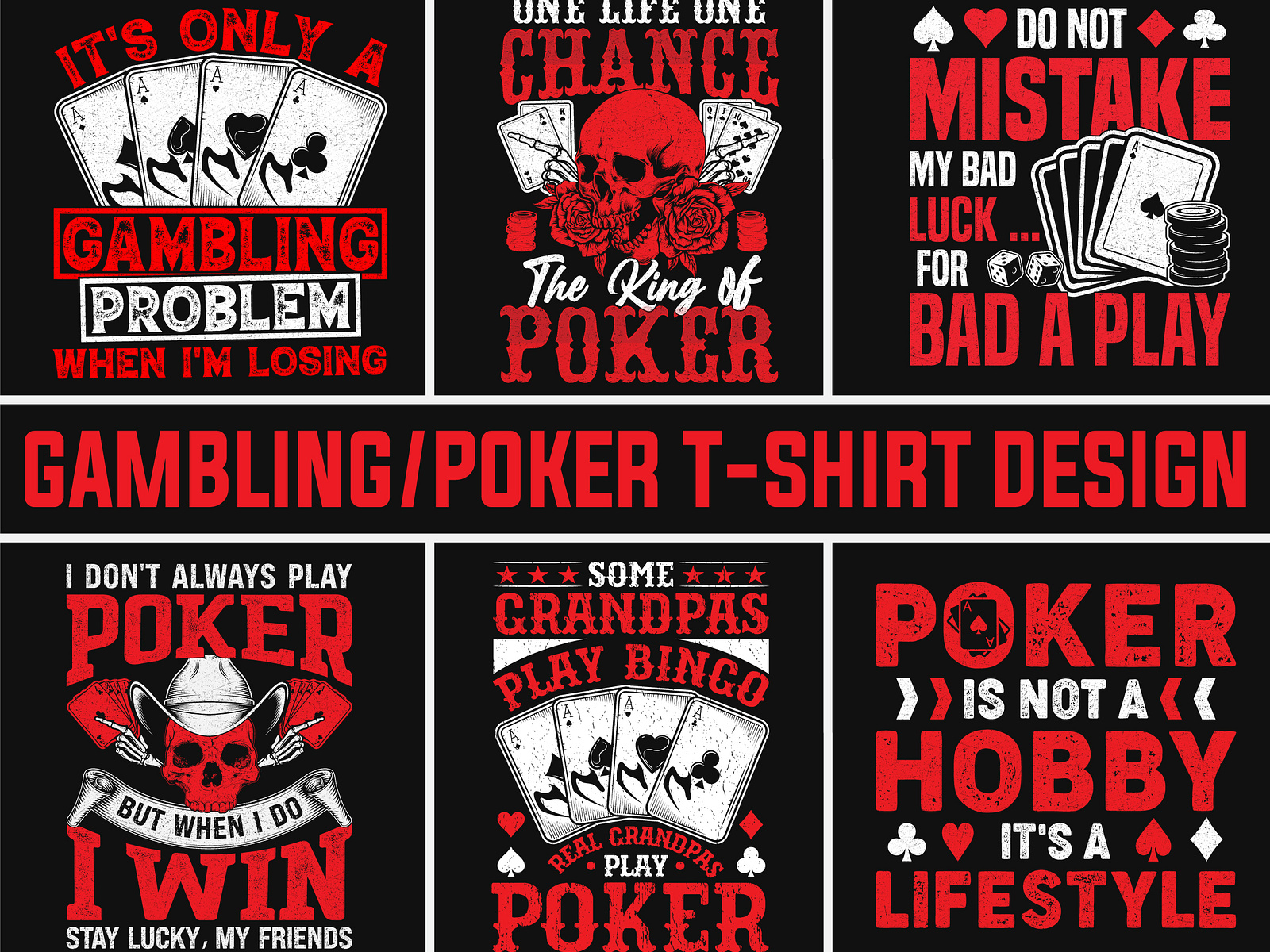 Gambling/Poker T-Shirt Design by Trendy on Dribbble