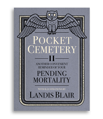 Pocket Cemetery art artist artwork bird book cover cover design drawing hand drawn illustration ink owl