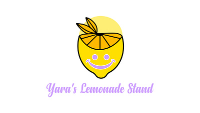 Yara's Lemonade Stand lemon lemonada logo lemon logo logo logo design logo designer yaras lemonade stand logo