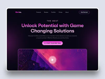 SaaS Landing Page Header Design business clean color dark header header design homepage landing landing page marketing website minimal saas saas website ui design web web design web ui web ui design website website design