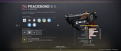 Destiny 2: Weapons 3.0 - Enhancing (V2 Concept) game design ui ux