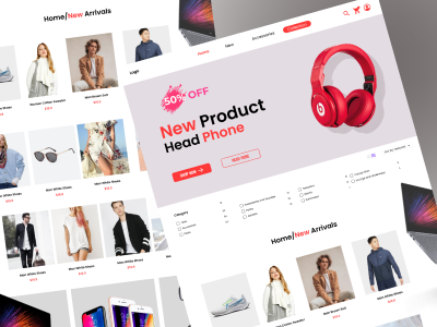 Example of Ecommerce Website Design Advance Level