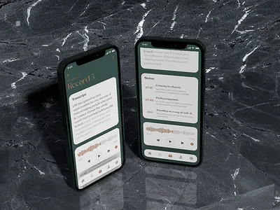 Psychology App - Record app design interaction ios medical mobile psychology record ui ux