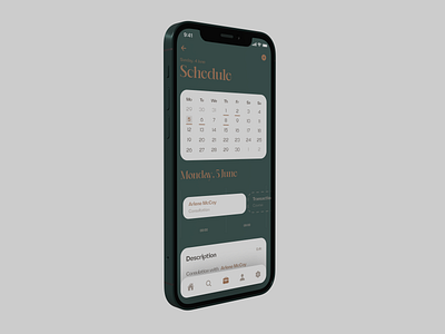 Psychology App - Schedule app calendar design interaction ios medical mobile schedule ui ux
