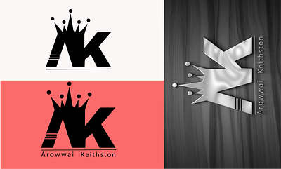 AK WORD LOGO animation branding design graphic design illustration logo min motion graphics typography ux vector