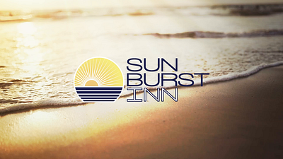 Sun Burst Inn Logo | Logo Animation animation beach branding graphic design hospitality hotel identity logo logo design motion graphics resort tourism travel