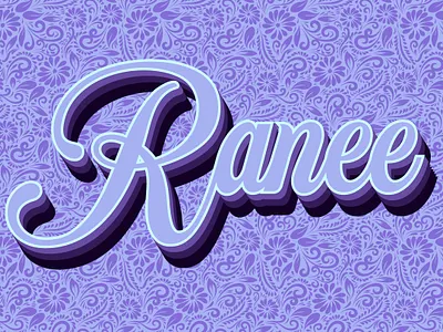 Ranee lilac design effects graphic design illustrator typography