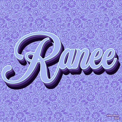 Ranee lilac design effects graphic design illustrator typography