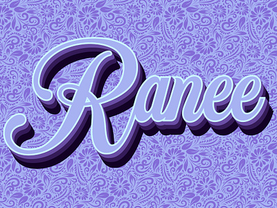 Ranee lilac design effects graphic design illustrator typography