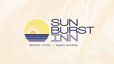 Sun Burst Inn Logo animation beach branding graphic design hospitality hotel identity logo logo design motion graphics resort tourism travel