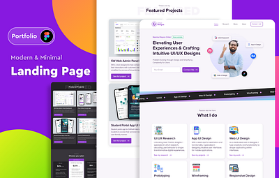 My Portfolio Landing Page design landing page landing page ui personal portfolio portfolio ui ui designer ui designer portfolio ux website