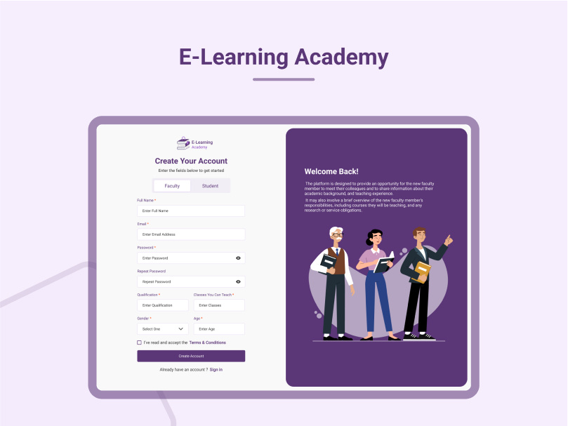 ELearning Academy by Abdulbasit Shamim on Dribbble