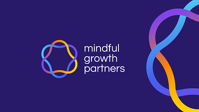 Mindful Growth Partners - Abstract Logo #2 abstract abstract logo brand identity colorful colorful logo gradient gradient logo logo logo design loop loop logo modern