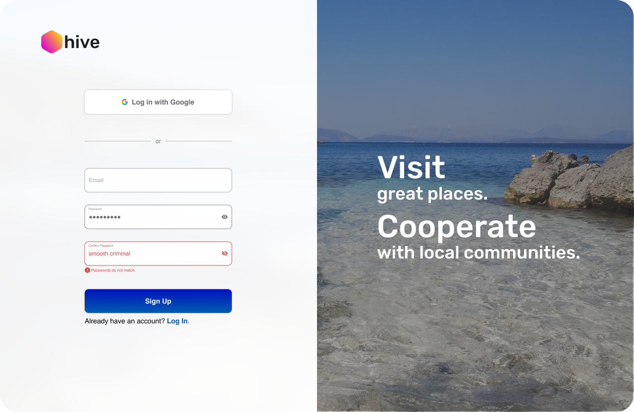 Sign Up Page 001 dailyui product design uxui