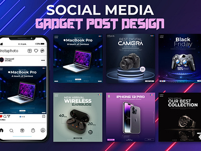 Social Media Gadget post design 3d banner branding concept creative custom design design facebook flyer graphic design illustration instagram logo post post design poster social media ui vector