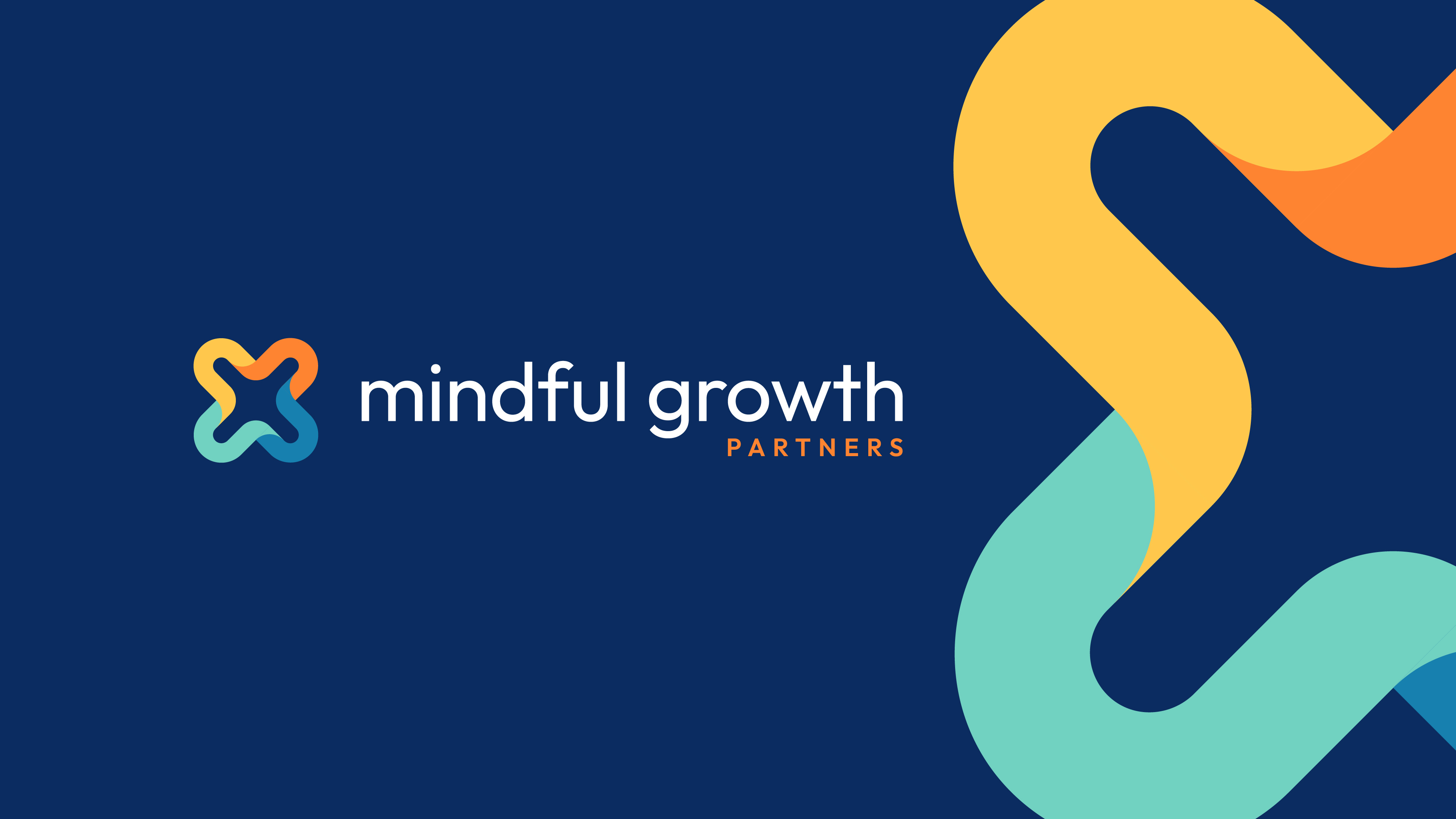 Mindful Growth Partners - Abstract Logo Design abstract abstract logo brand identity colorful connection leadership logo logo design loop loop logo mindful modern people people logo