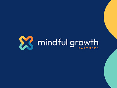 Mindful Growth Partners - Abstract Logo Design abstract abstract logo brand identity colorful connection leadership logo logo design loop loop logo mindful modern people people logo