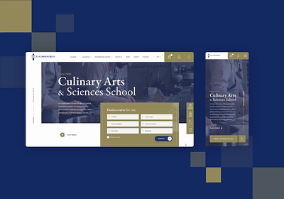 Le Cordon Bleu design desktop e commerce graphic design mobile responsive rwd ui ux web