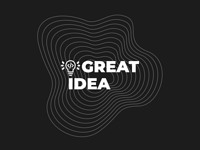 Great Idea Logo branding clean design figma logo modern vector