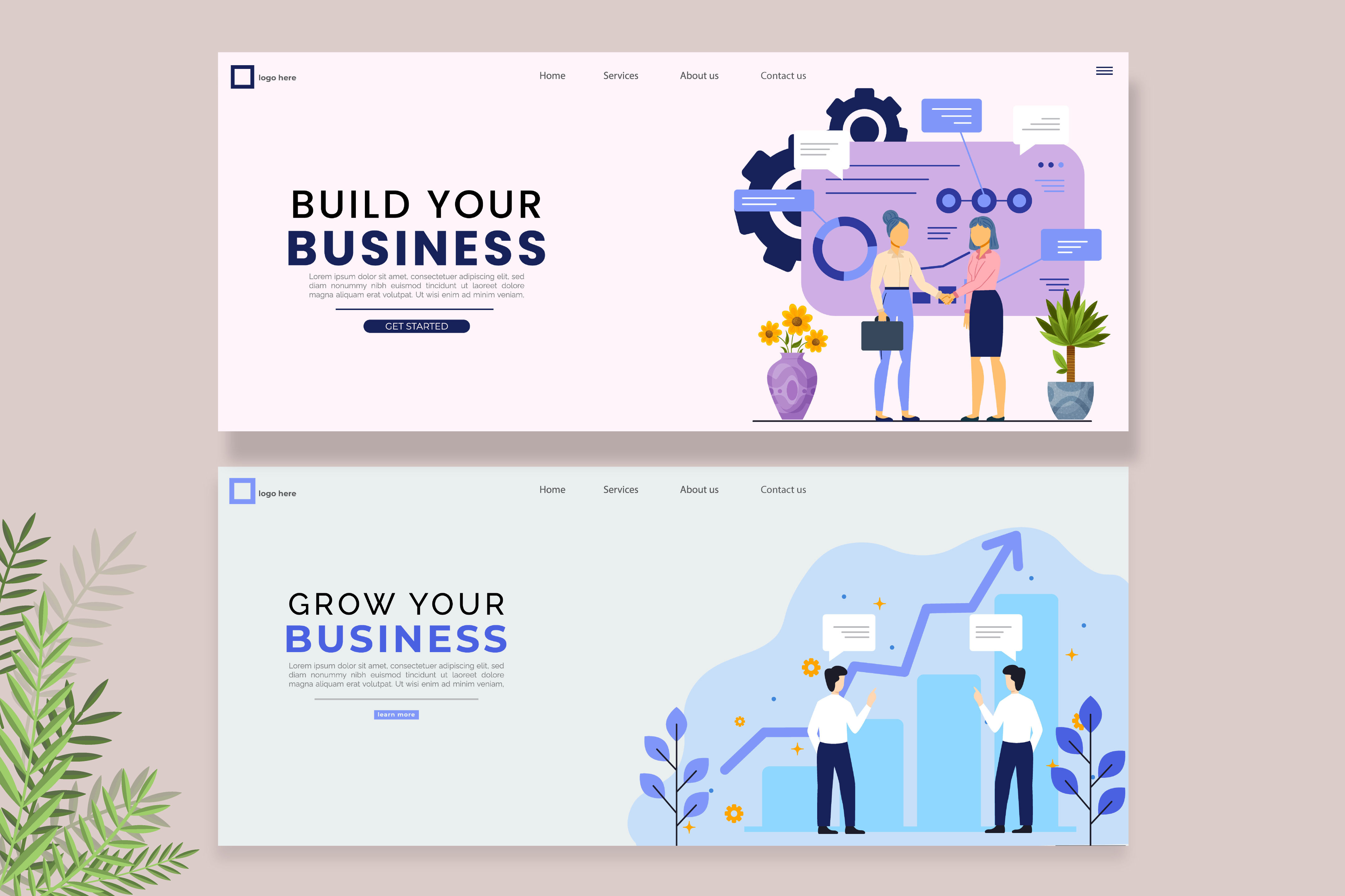 web header design by Afrin Ana on Dribbble