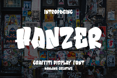 Hanzer Graffiti Display Font animation branding design font fonts graphic design illustration logo nostalgic