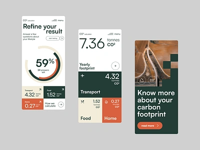Environmental Emissions App carbon eco eco friendly ecology emissions environment flutter fossil fuels green mobile natural nature organic recycling report saas social app startup statistics ui ux