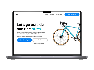 Bike store Hero section bicycle bike bike hero section bike shop blue dailyui design design inspiration graphic design hero section landing page ui