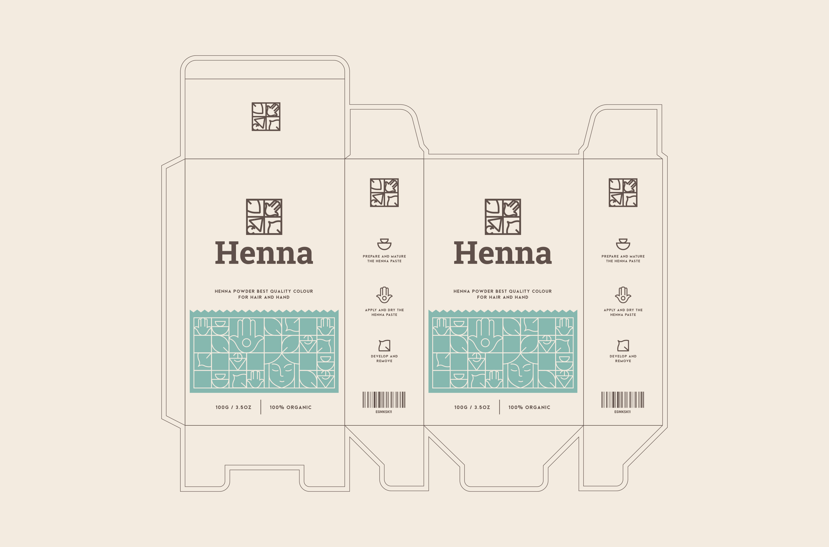 "Henna" Packaging design by Ayoub Ellaouzy on Dribbble
