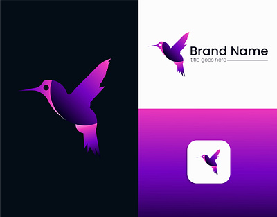 Bird modern logo branding graphic design modern logo