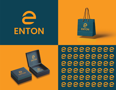 ENTON Logo Design 3d animation branding business business card card design graphic design illustration logo logotype modern motion graphics typography ui ux vector