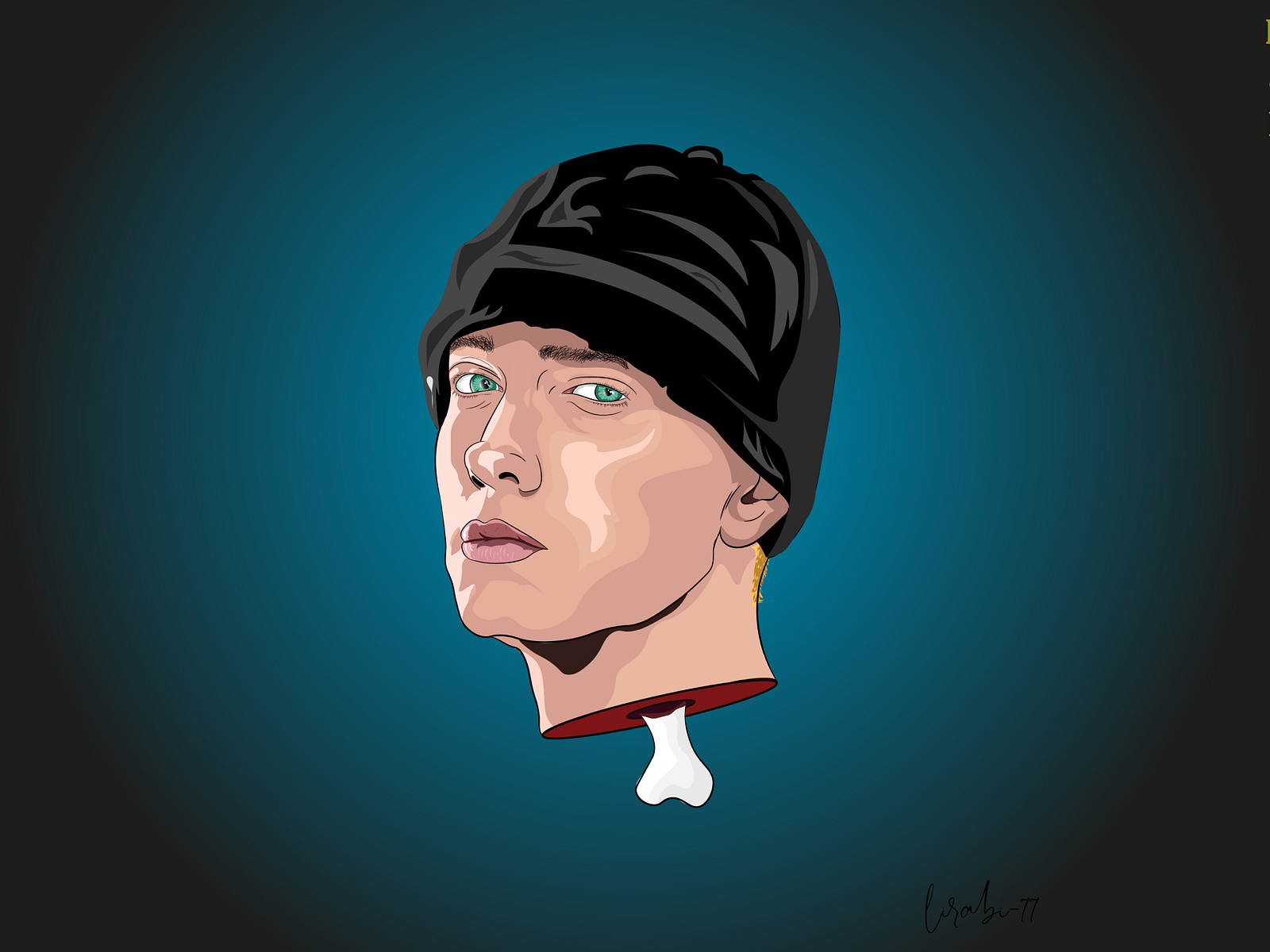 vector portrait eminem by DESIGNUP on Dribbble