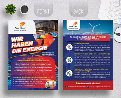Teleson Flyer Designs electric ad electric design electric flyer