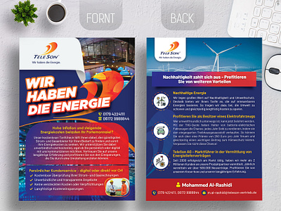 Teleson Flyer Designs electric ad electric design electric flyer